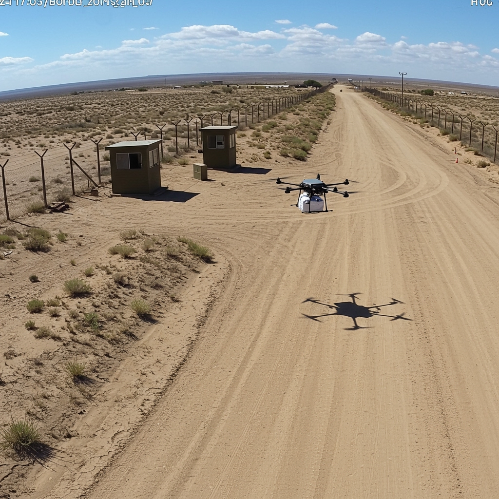 Synthetic data scenario: drone border surveillance