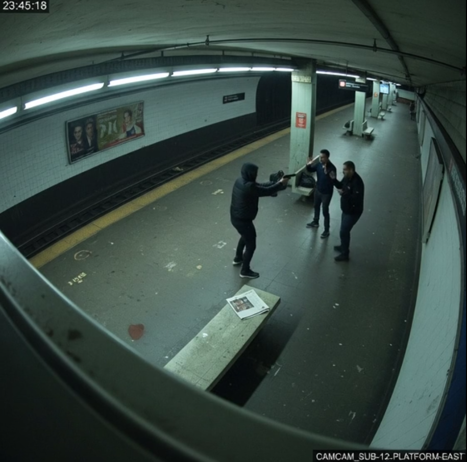 Synthetic data scenario: urban transit threat detection